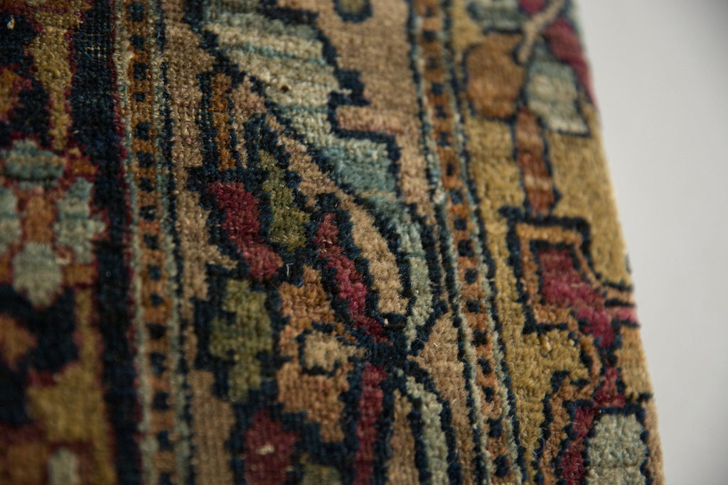 Decorative Cork Board Antique Kerman Rug Fragment Art