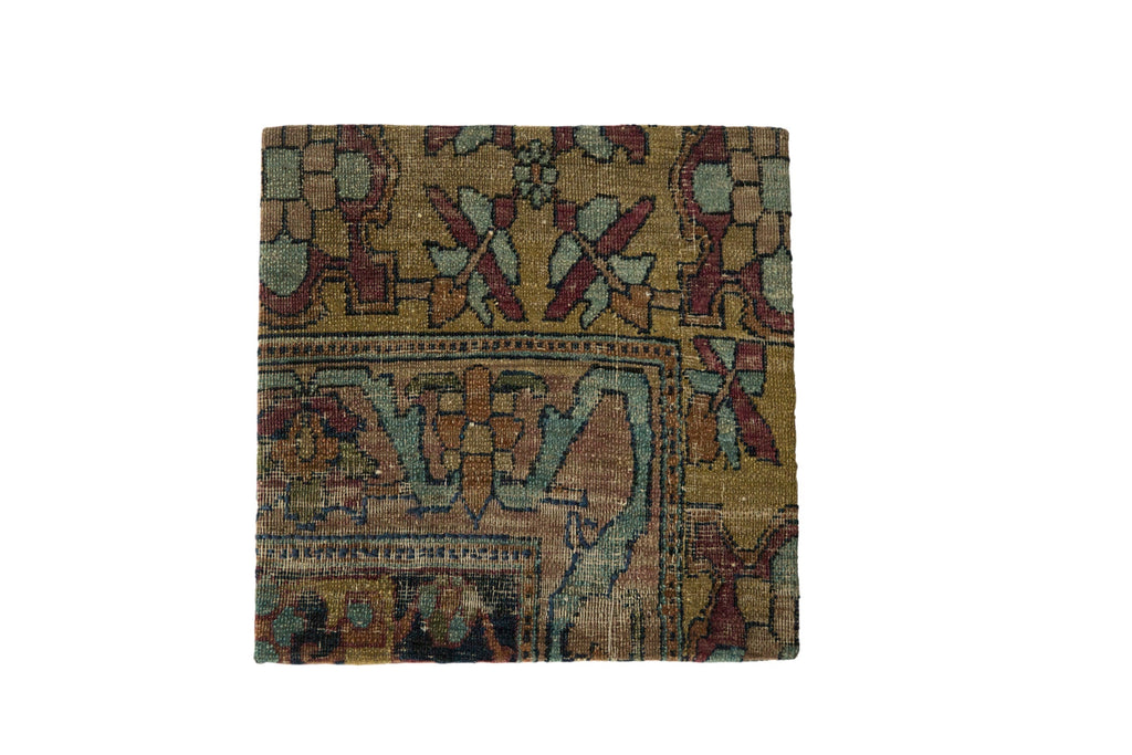 Decorative Cork Board Antique Kerman Rug Fragment Art