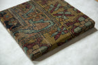 Decorative Cork Board Antique Kerman Rug Fragment Art