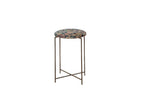 Reclaimed Antique Rug Fragment Side Table Stand 3 of 7
