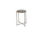 Reclaimed Antique Rug Fragment Side Table Stand 4 of 7