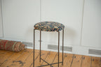 Reclaimed Antique Rug Fragment Side Table Stand 4 of 7