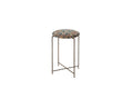 Reclaimed Antique Rug Fragment Side Table Stand 7 of 7