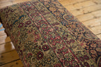 Antique Persian Kerman Rug Ottoman Coffee Table