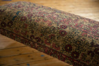 Antique Persian Kerman Rug Ottoman Coffee Table
