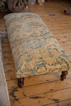 Vintage Persian Rug Ottoman Coffee Table