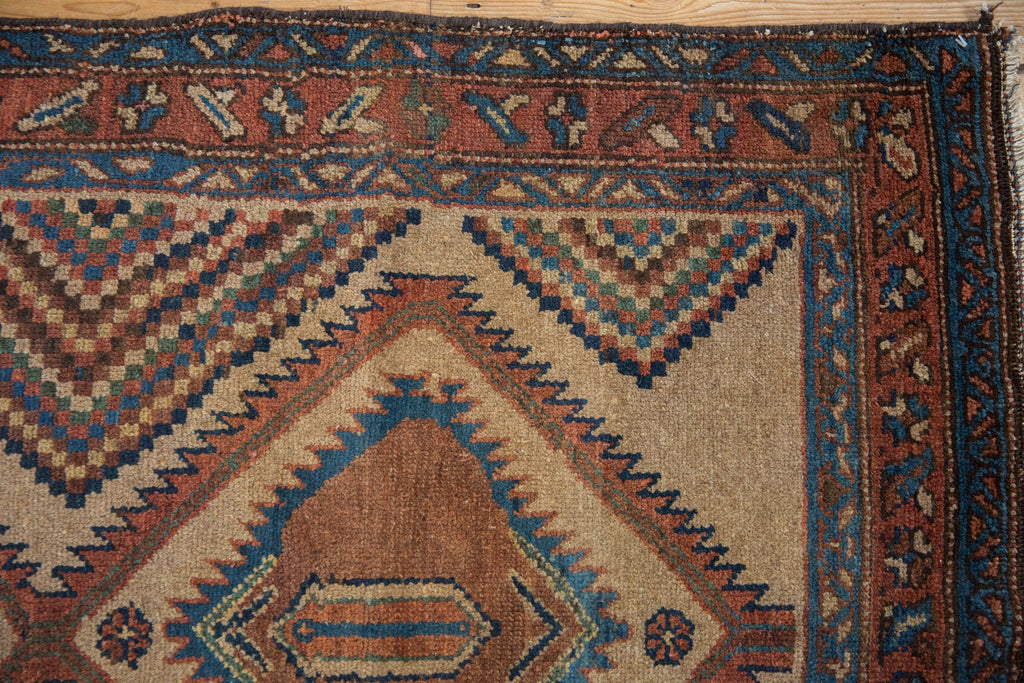 3x6 Antique Camel Hair Serab Rug Runner
