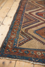 3x6 Antique Camel Hair Serab Rug Runner