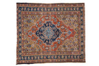 3.5x4 Vintage Heriz Square Rug