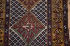 3.5x10.5 Vintage Caucasian Rug Runner