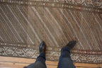 3x8.5 Vintage Distressed Hamadan Rug Runner