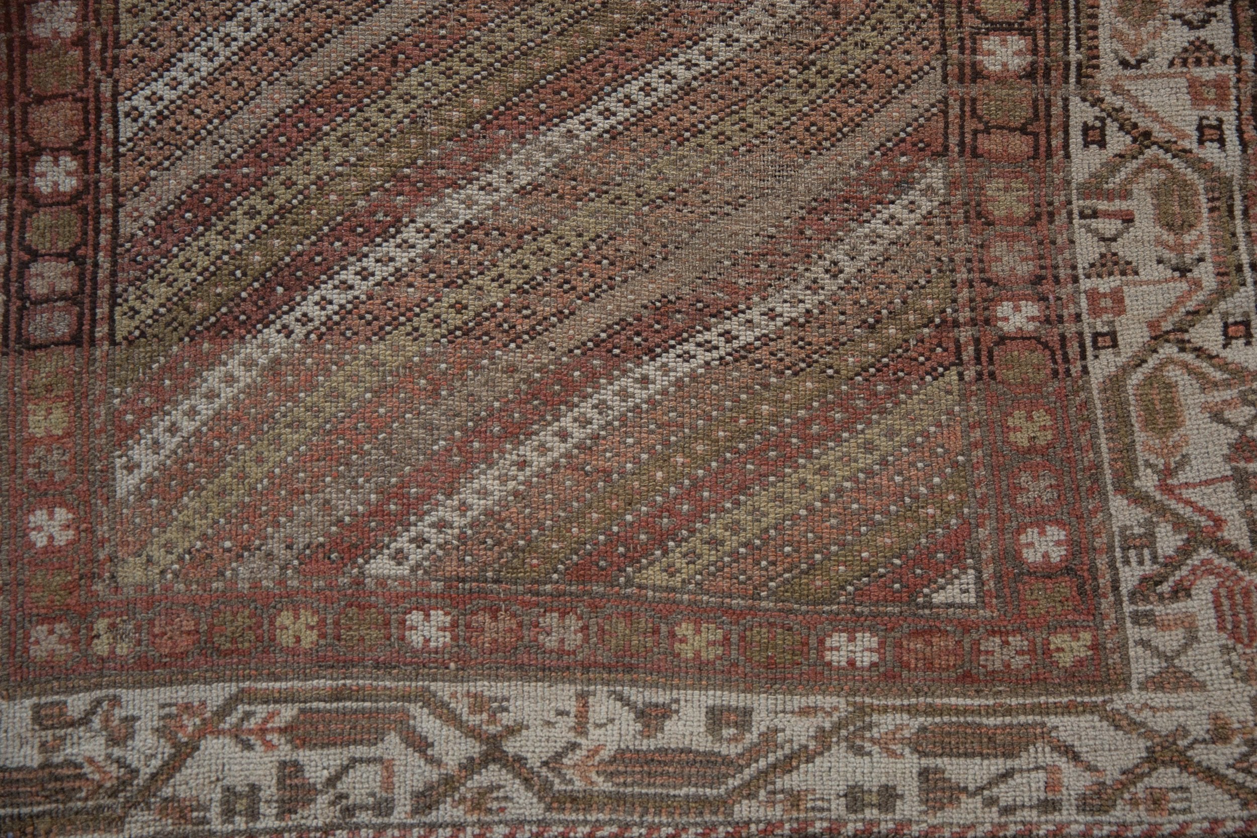 3x8.5 Vintage Distressed Hamadan Rug Runner