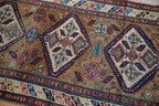 3.5x11.5 Antique Caucasian Rug Runner