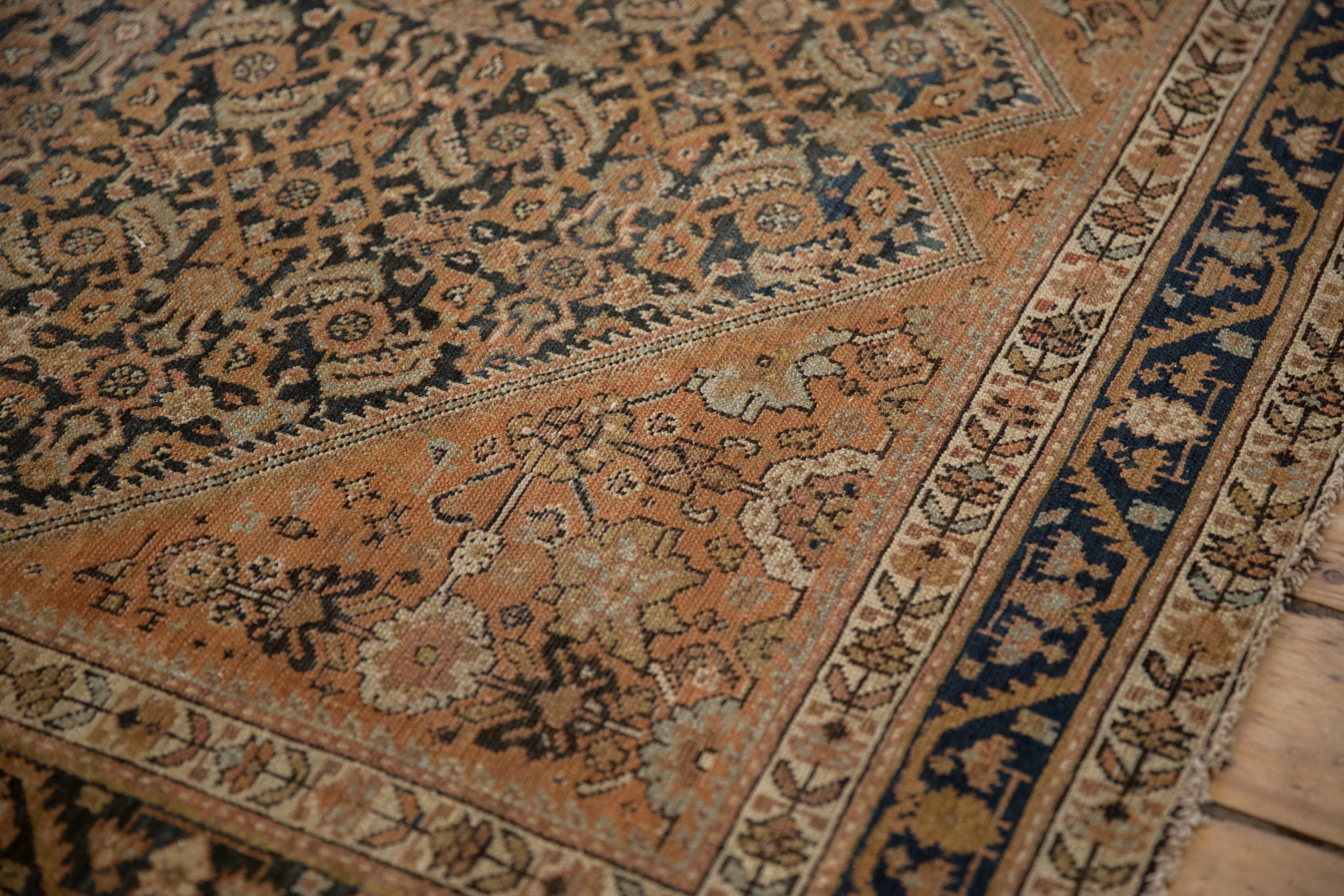 5x11.5 Vintage Distressed Malayer Rug Runner
