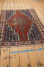 3.5x5 Vintage Fine Hamadan Rug