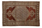 4x6 Vintage Distressed Malayer Rug