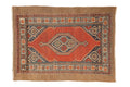 3x4 Vintage Fine Camel Hair Serab Square Rug