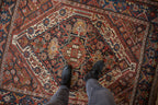 5x6 Vintage Kamseh Square Rug