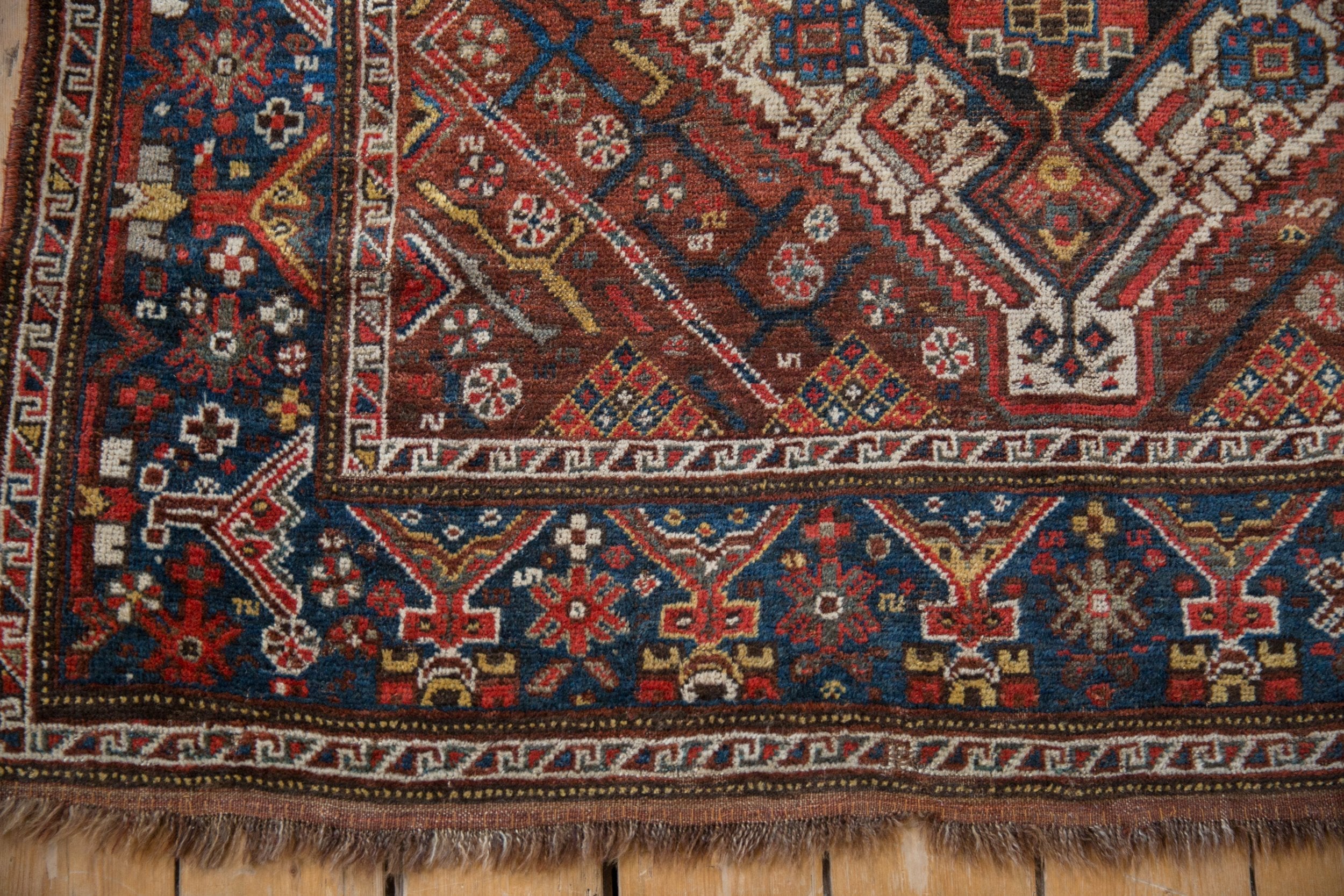 5x6 Vintage Kamseh Square Rug