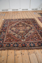 5x6 Vintage Kamseh Square Rug