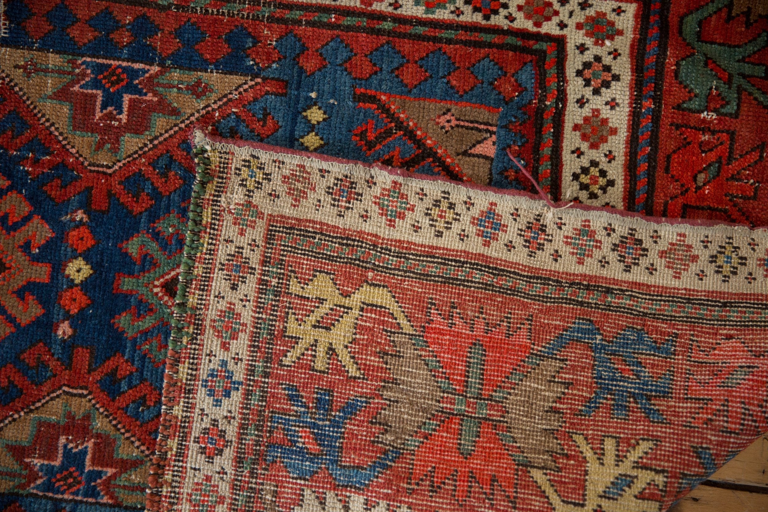 3.5x12.5 Antique Caucasian Rug Runner