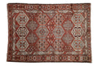 4.5x6.5 Vintage Distressed Baktiari Rug