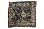 4.5x5 Vintage Bijar Square Rug