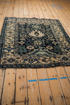 4.5x5 Vintage Bijar Square Rug