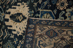 4.5x5 Vintage Bijar Square Rug