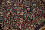 4x5 Vintage Caucasian Square Rug