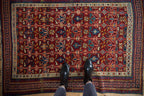 4x5 Antique Caucasian Square Rug