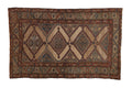 4x6.5 Antique Fine Kurd Rug