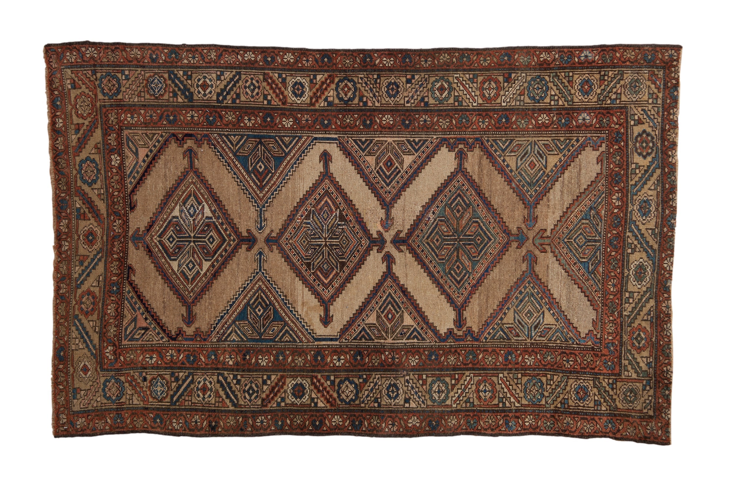 4x6.5 Antique Fine Kurd Rug