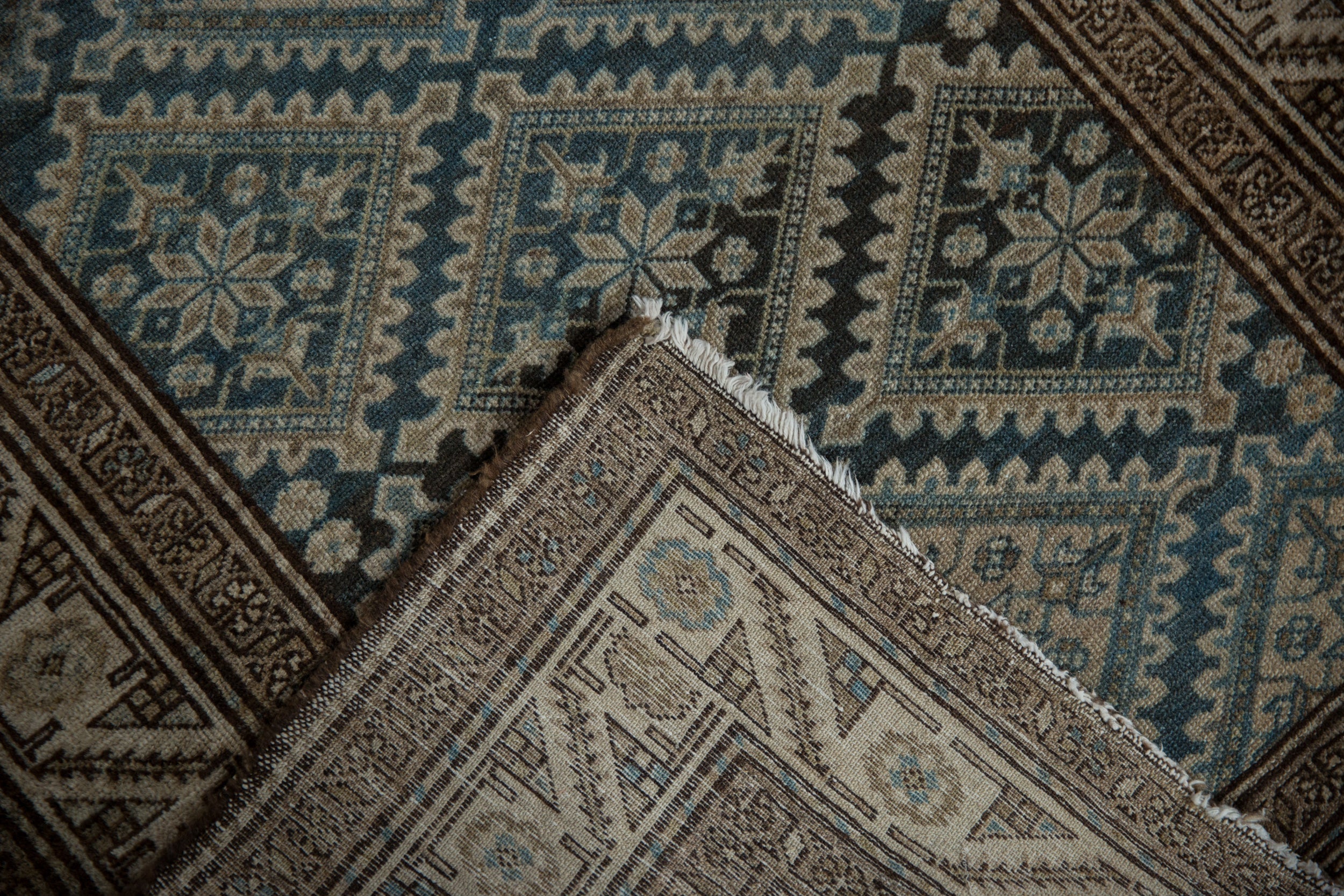 3x4.5 Vintage Fine Distressed Malayer Rug