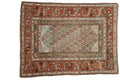 4x5 Vintage Distressed Kurd Square Rug