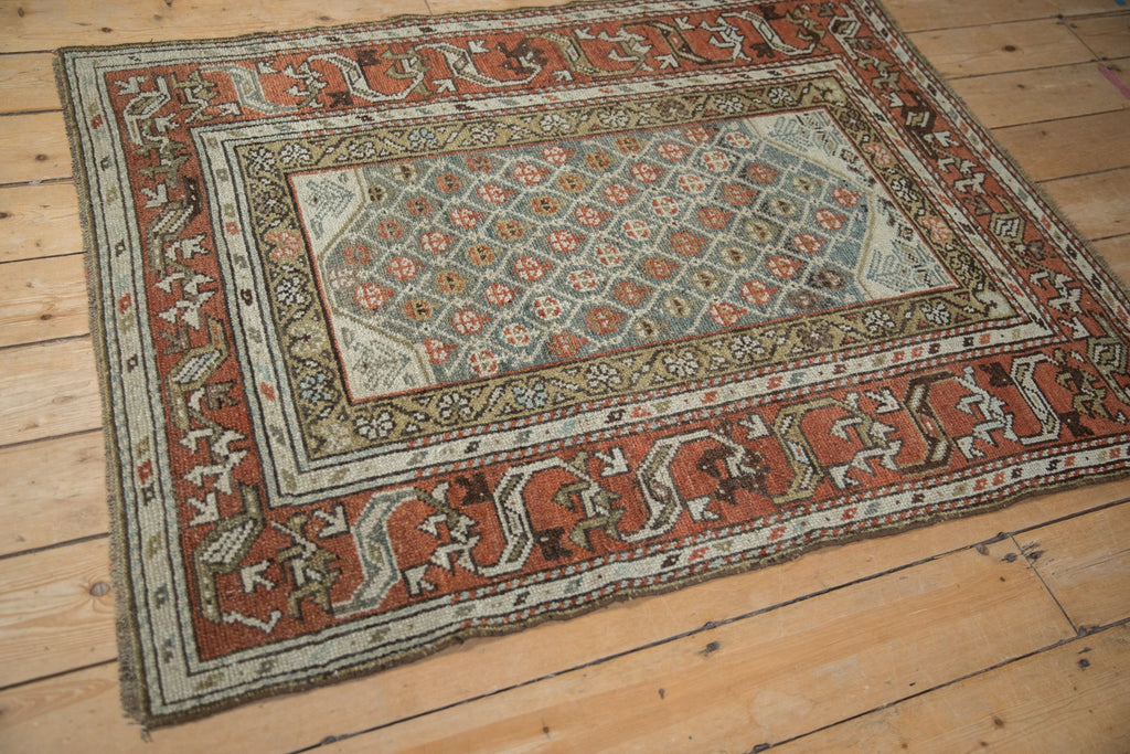 4x5 Vintage Distressed Kurd Square Rug