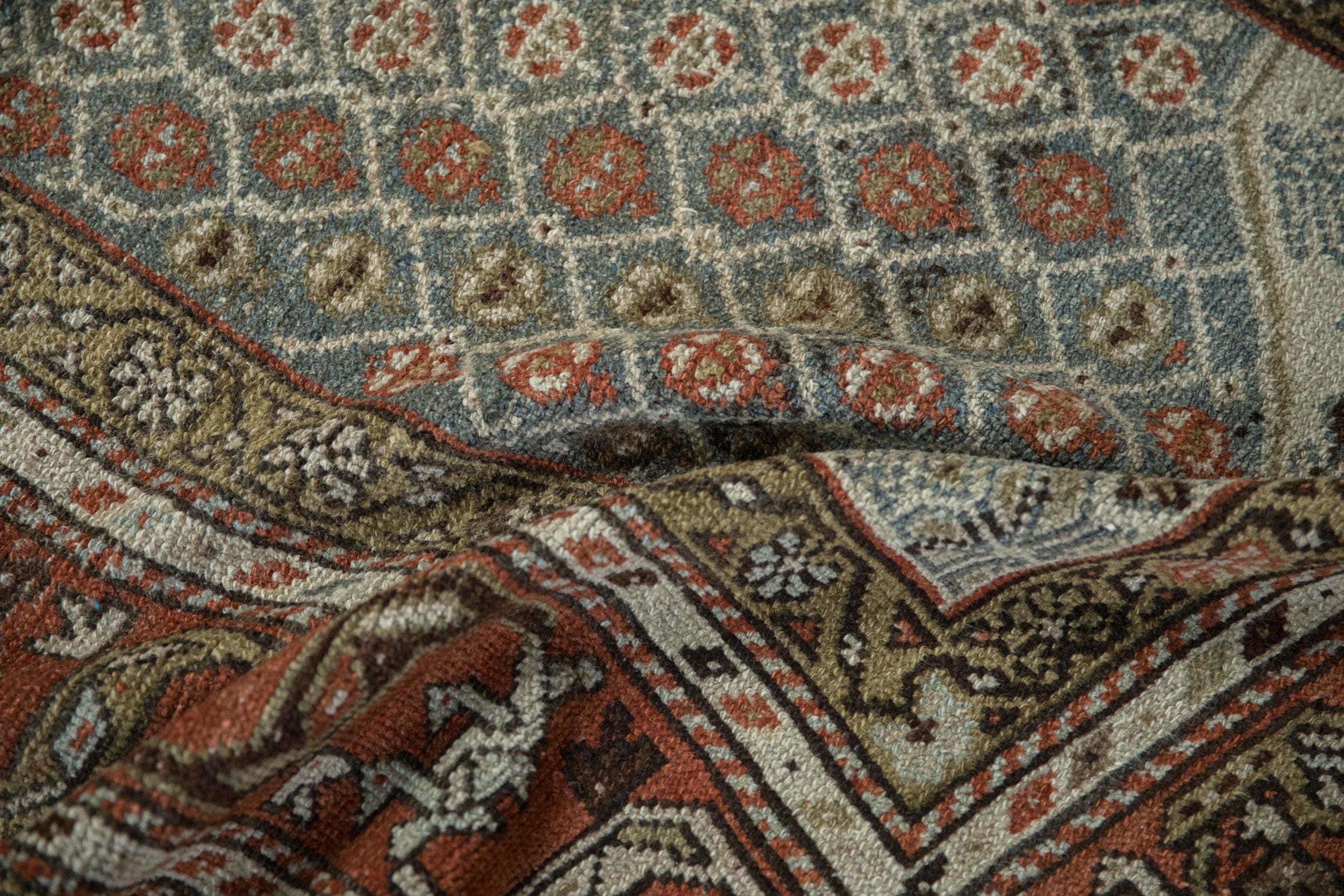 4x5 Vintage Distressed Kurd Square Rug