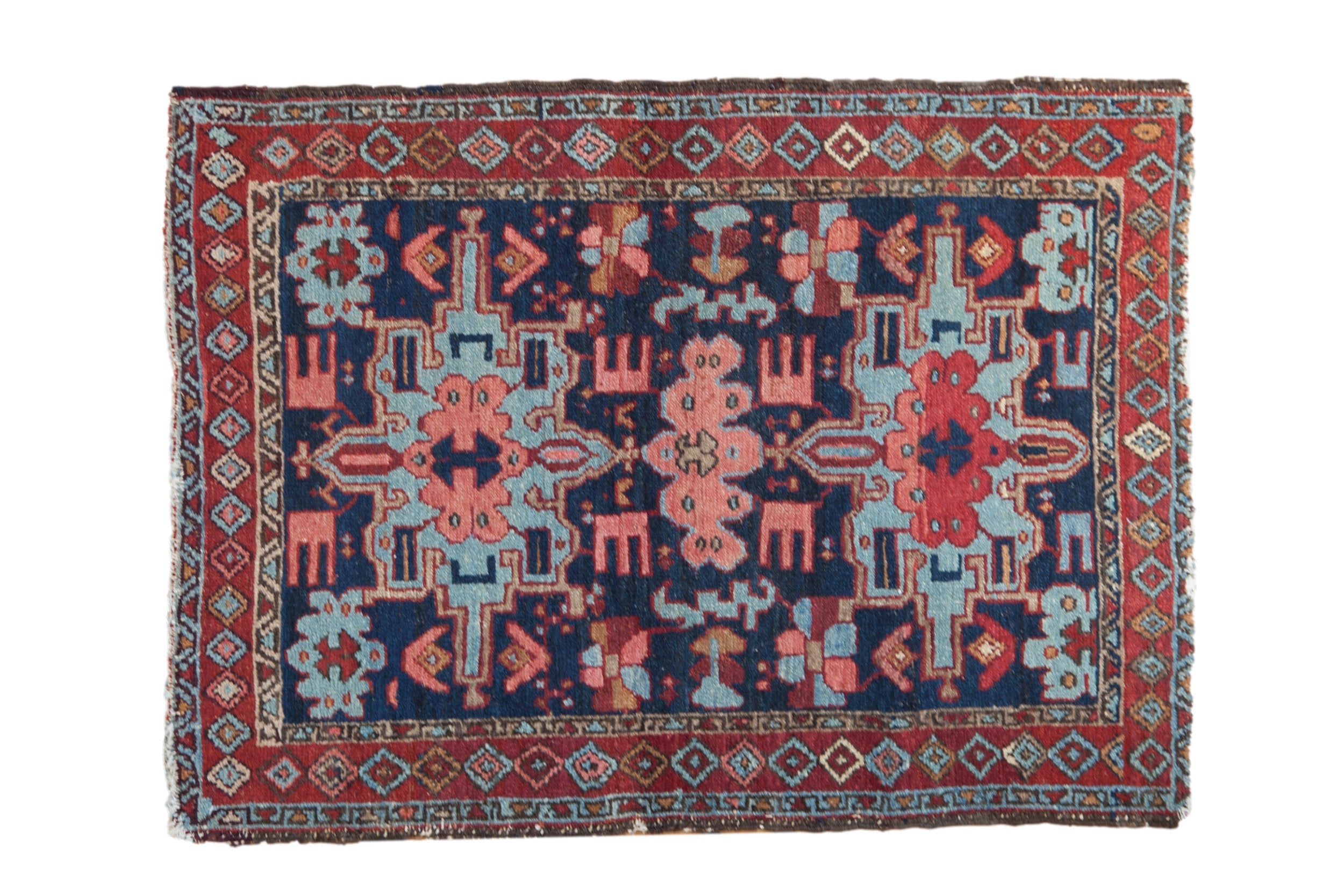 3x4 Vintage Karaja Square Rug