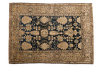 4.5x6.5 Vintage Fine Tea Washed Malayer Rug