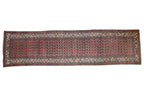 3.5x12 Vintage Hamadan Rug Runner