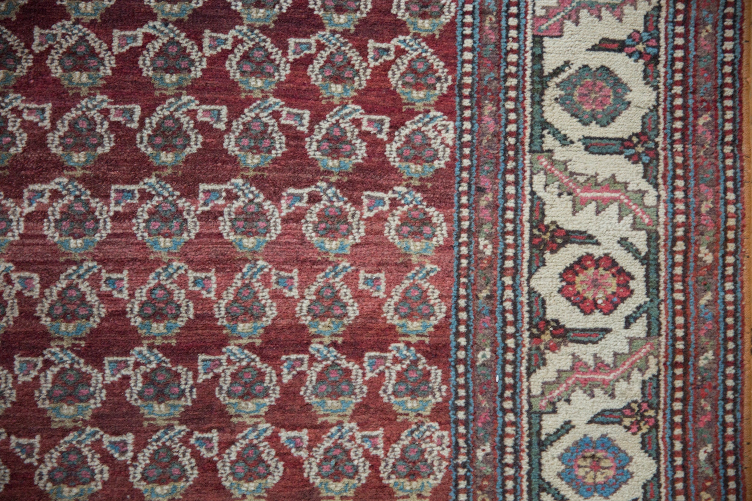 3.5x12 Vintage Hamadan Rug Runner