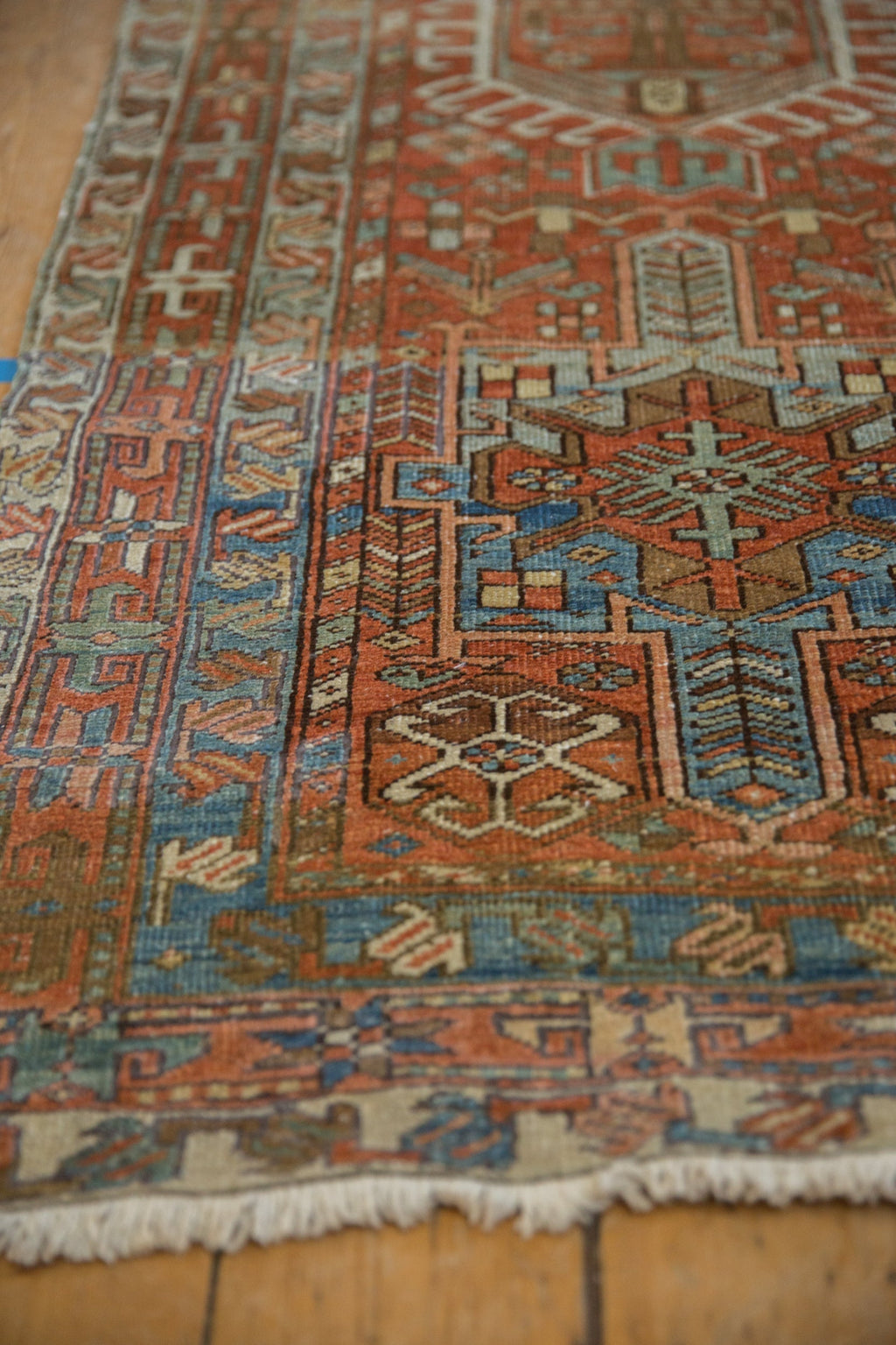 2.5x14 Vintage Fine Distressed Karaja Rug Runner