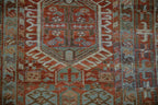 2.5x14 Vintage Fine Distressed Karaja Rug Runner