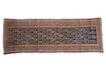 3.5x10 Antique Kurdish Rug Runner