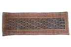 3.5x10 Antique Kurdish Rug Runner