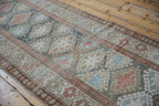 3.5x15.5 Vintage Distressed Hamadan Rug Runner