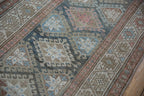 3.5x15.5 Vintage Distressed Hamadan Rug Runner