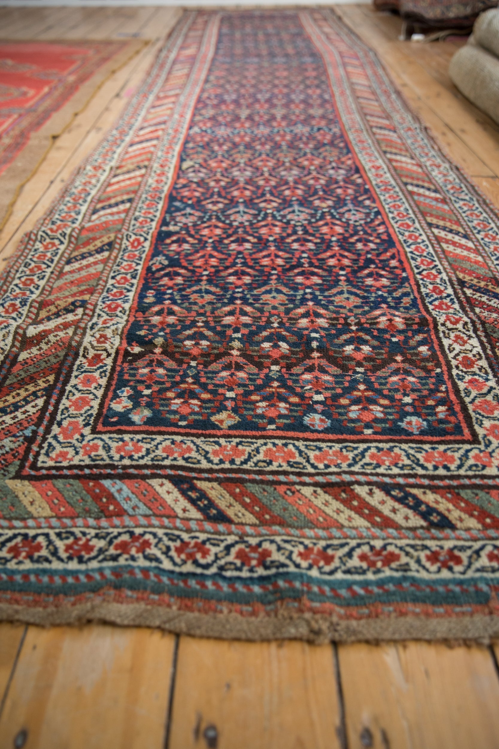 3.5x14.5 Vintage Kurdish Rug Runner