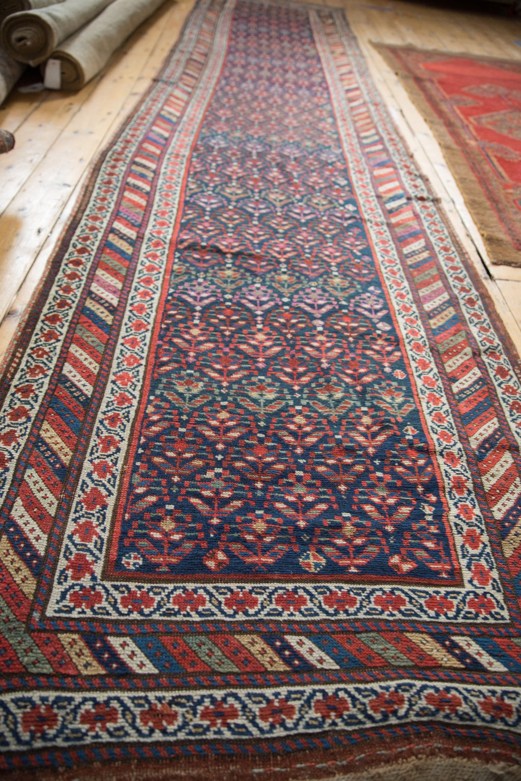 3.5x14.5 Vintage Kurdish Rug Runner