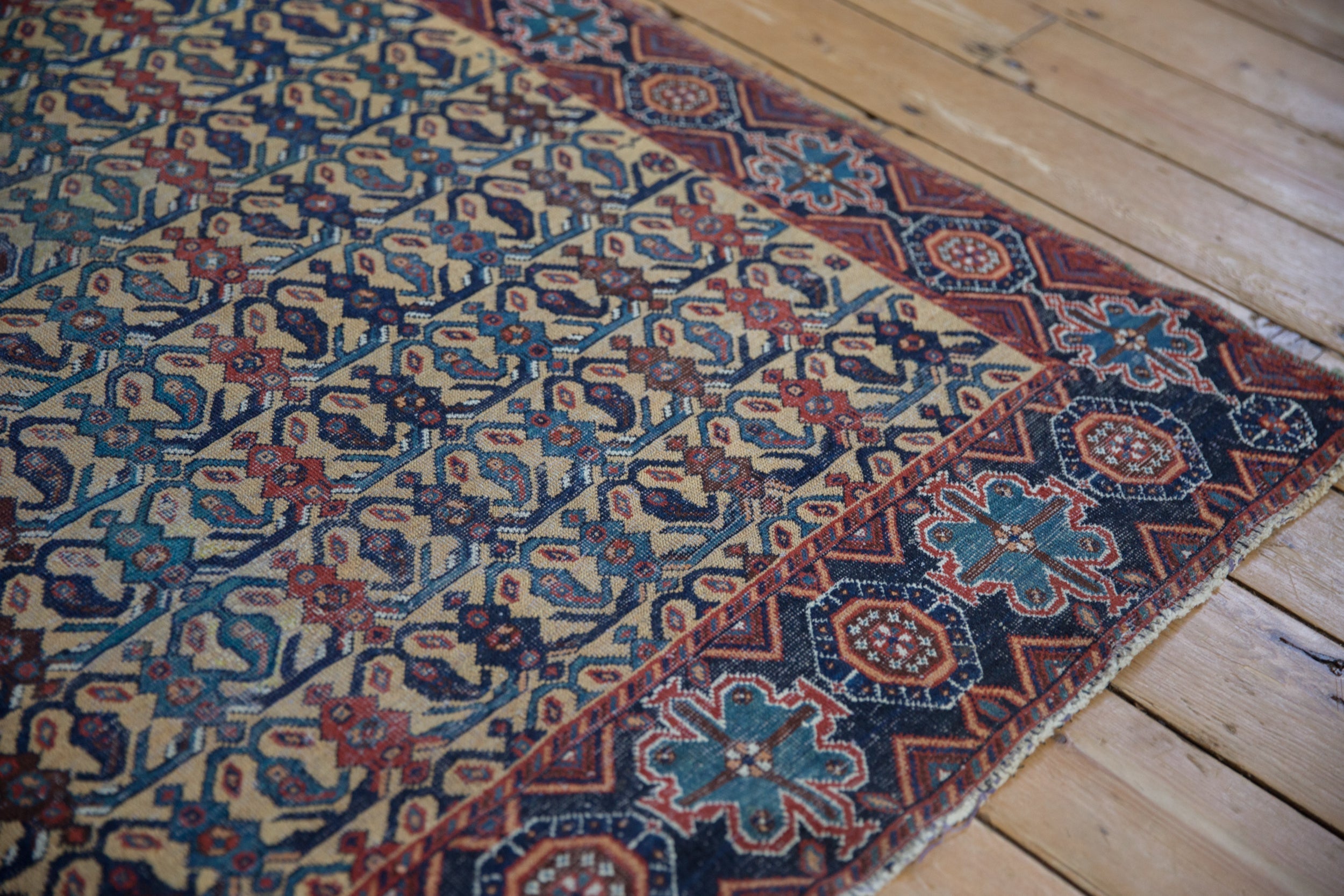 3.5x4.5 Antique Afshar Square Rug